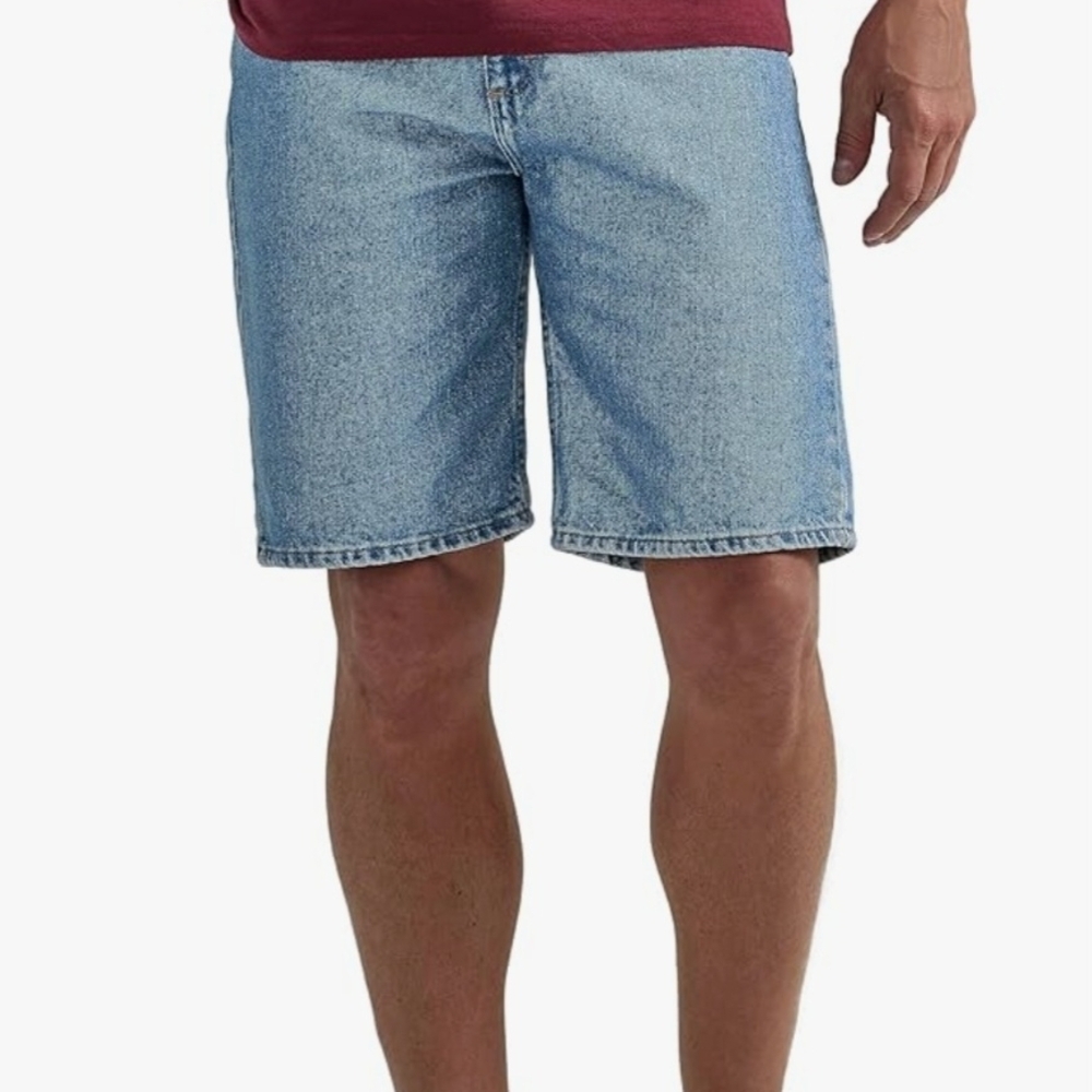 WRANGLER 34 Stylish Light Blue Denim Shorts for Men